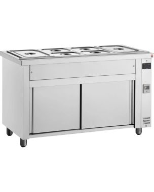 Bain Marie with Heated Cupboard 4x GN1/1